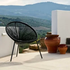 Fauteuils De Jardin^CASA ACAPULCO Chaise Lounge Noir