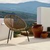 Fauteuils De Jardin^CASA ACAPULCO Chaise Lounge Noir, Naturel