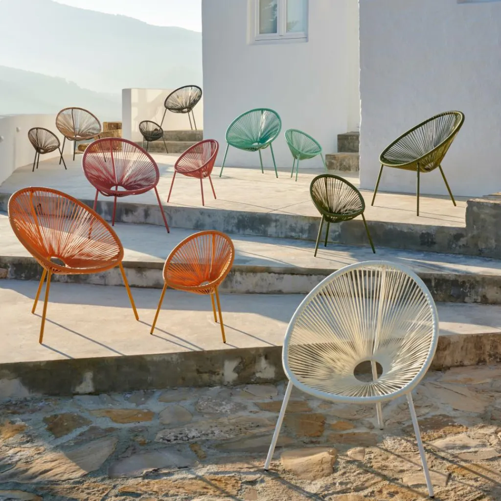 Fauteuils De Jardin^CASA ACAPULCO Chaise Lounge Set De 2 Sable