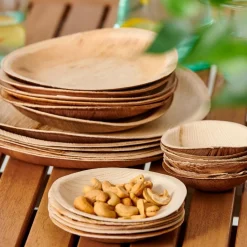 Assiettes^CASA ARECA LEAF Bols Set De 6 Naturel