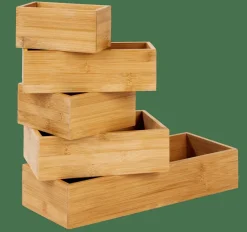 Paniers Tiroirs^CASA BAMBOO Organisateur Tiroir Naturel