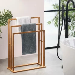 Meubles Salle De Bain^CASA BAMBOO Porte-serviettes Naturel
