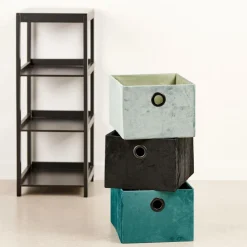 Paniers Tiroirs^CASA BASIC Panier Pliable Pétrole