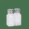 Bocaux^CASA BASIC Set Salière Et Poivrier Argent, Transparent