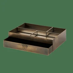 Boîtes De Rangement|Corbeilles À Courrier^CASA BRASS Organisateur De Bureau Bronze