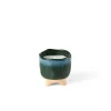 Bougies^CASA CERAMIC Bougie Dans Un Pot Bleu
