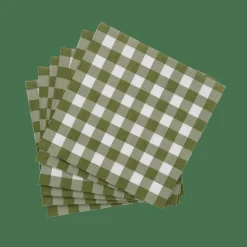 Serviettes^CASA CHECK GREEN Set De 20 Serviettes Vert