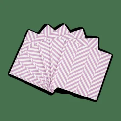 Serviettes^CASA CHEVRON Set De 20 Serviettes Mauve