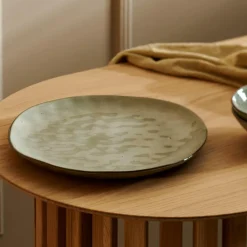 Assiettes^CASA EARTH LAGOON Assiette Plate Vert Clair