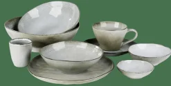 Assiettes^CASA EARTH LAGOON Assiette Plate Vert Clair