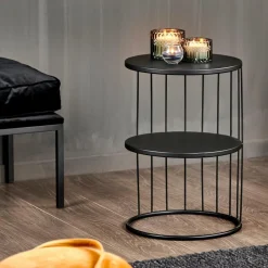 Tables D'Appoint^CASA ELMER Table D'appoint Noir