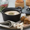 Plats À Four^CASA FERO Pot Allant Au Four Avec Couvercle 40 CL Noir