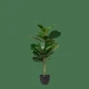 Plantes Artificielles^CASA FIGI Plante Artificielle Noir, Vert Foncé