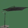 Parasols^CASA FIJI Parasol Déporté Sans Pied De Parasol Noir