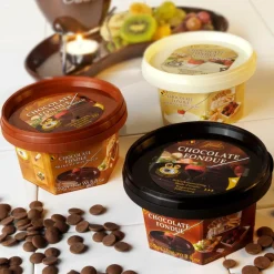 Alimentation^CASA FONDUE Chocolat Pour Fondue 250g Chocolat Noir Brun Foncé