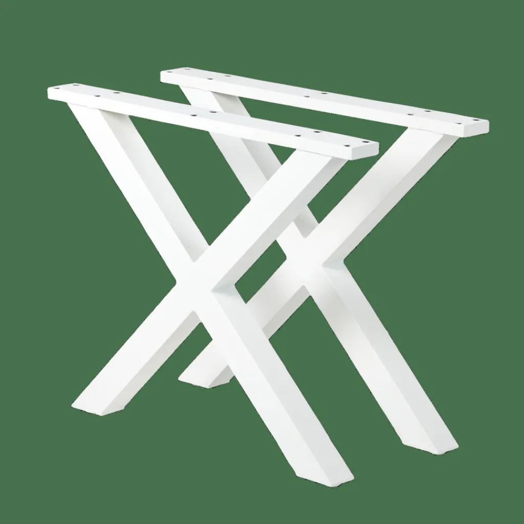 Tables De Jardin^CASA FORMAX Table De Jardin Avec Pieds X Natural/blanc