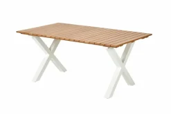 Tables De Jardin^CASA FORMAX Table De Jardin Avec Pieds X Natural/blanc