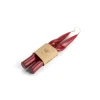 Bougies^CASA GLOSSY Set De 2 Bougies Rouge Foncé