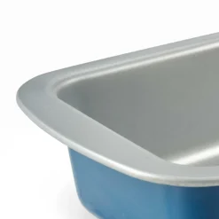Moules^CASA GREENBAKE Moule à Cake 25X11X6,4CM Bleu