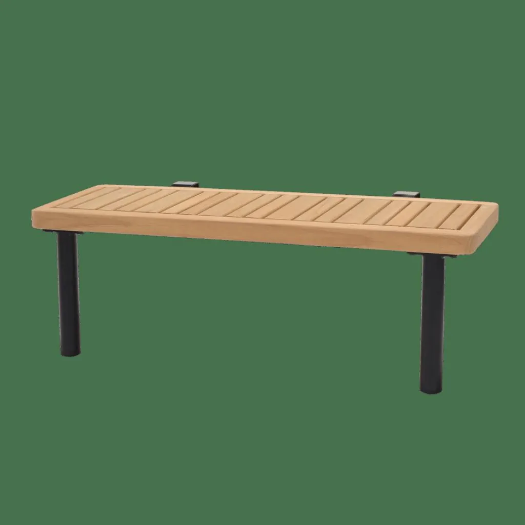 Tables Basses De Jardin|Salon De Jardin^CASA HANNA Lounge Teck Table D'appoint Noir, Naturel