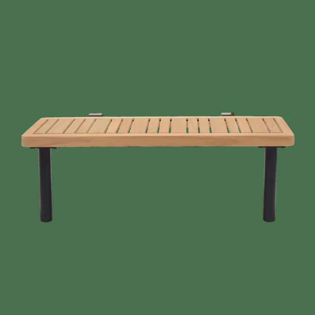 Tables Basses De Jardin|Salon De Jardin^CASA HANNA Lounge Teck Table D'appoint Noir, Naturel