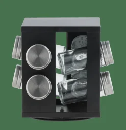 Pots À Épices^CASA INDUSTRIA Carrousel à épices 8 Récipients Noir