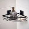 Accessoires De Douche^CASA INDUSTRIA Panier De Douche Avec Ventouses Noir