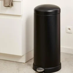 Poubelles De Cuisine^CASA INDUSTRIA Poubelle à Pédale 27 L Noir