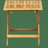 Tables Bistrot|Tables De Jardin^CASA JOSHUA Table Pliante Brun