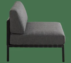 Salon De Jardin^CASA JUMBO Fauteuil Lounge Noir