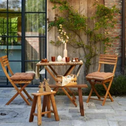 Ensembles De Balcon|Chaises Bistrot^CASA KOS Chaise Pliante Naturel