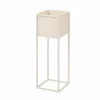 Supports Pour Plantes^CASA LARGO Pot De Fleurs Noir