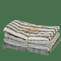 Torchons^CASA LAURENT Torchons Set De 3 Gris