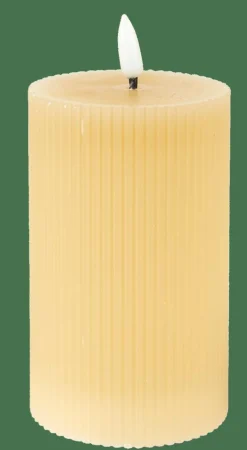 Bougies Led^CASA LED Bougie Avec LED Brun