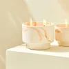 Bougies De Jardin^CASA MARBLE Bougies D'extérieur Blanc, Orange