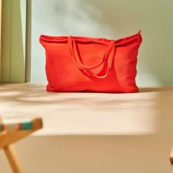 Sacs Shopping^CASA MARIO Sac à Longues Anses Rouge