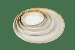 Assiettes^CASA MINERAL MARBLE Assiette Blanc