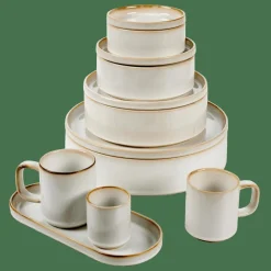Assiettes^CASA MINERAL MARBLE Assiette Blanc