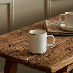 Mugs^CASA MINERAL MARBLE Mug Avec Anse 30 CL Blanc