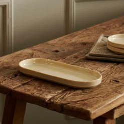 Assiettes^CASA MINERAL SAND Assiette Beige