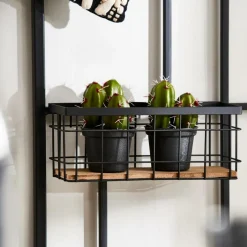 Decoration Murale^CASA MODULAR Panier En Fil Noir