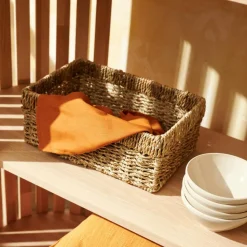 Paniers Tiroirs^CASA MYKONOS Panier Tiroir M Naturel