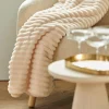 Plaids^CASA NADI Plaid Blanc