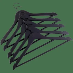 Cintres^CASA NEW WOOD Cintres Set De 5 Noir