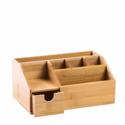 Accessoires Lavabo^CASA ORGANOO Porte-cotons-tiges Transparent, Naturel