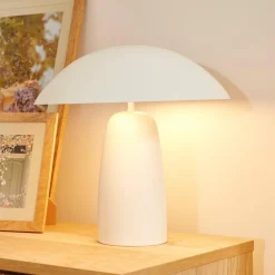Lampes De Table^CASA PANDI Lampe De Table Blanc Cassé