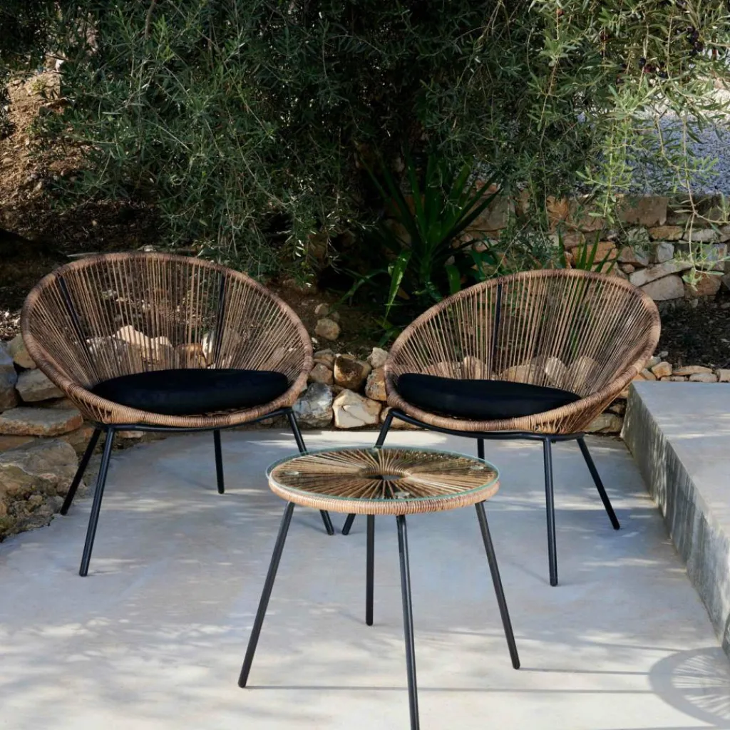 Fauteuils De Jardin|Salon De Jardin^CASA PAPAYO & ACAPULCO Salon De Jardin Natural