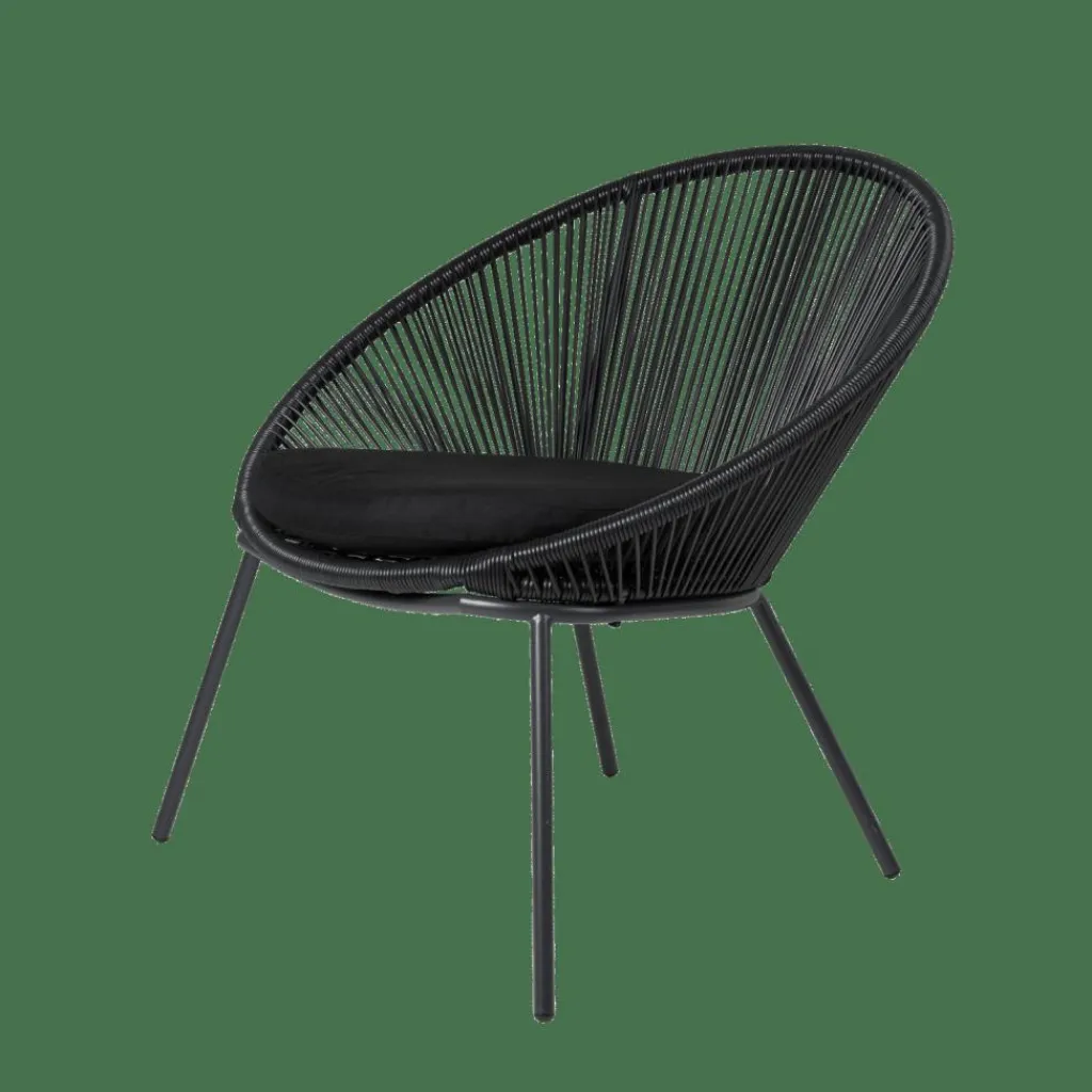 Fauteuils De Jardin|Salon De Jardin^CASA PAPAYO & ACAPULCO Salon De Jardin Noir