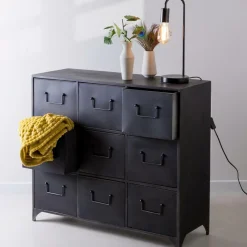 Commodes^CASA PHARMA Meuble De Pharmacie Noir