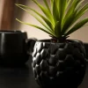 Plantes Artificielles^CASA PINA Plante D'ananas En Pot Noir